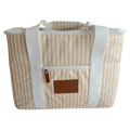 Local Beach Packable Canvas Stripe Cooler-Golden Haze