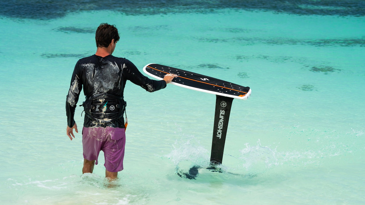 Slingshot foil shop surfboard