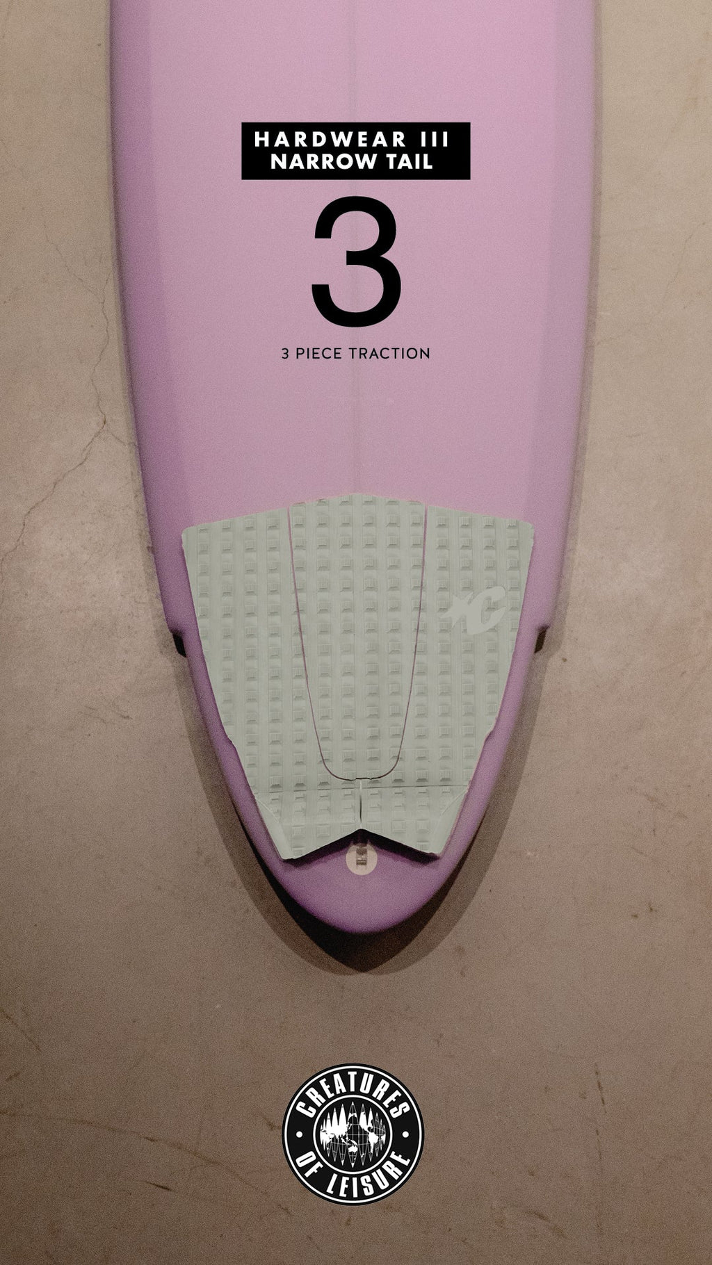 Creatures Hardwear III Traction Pad-Bone