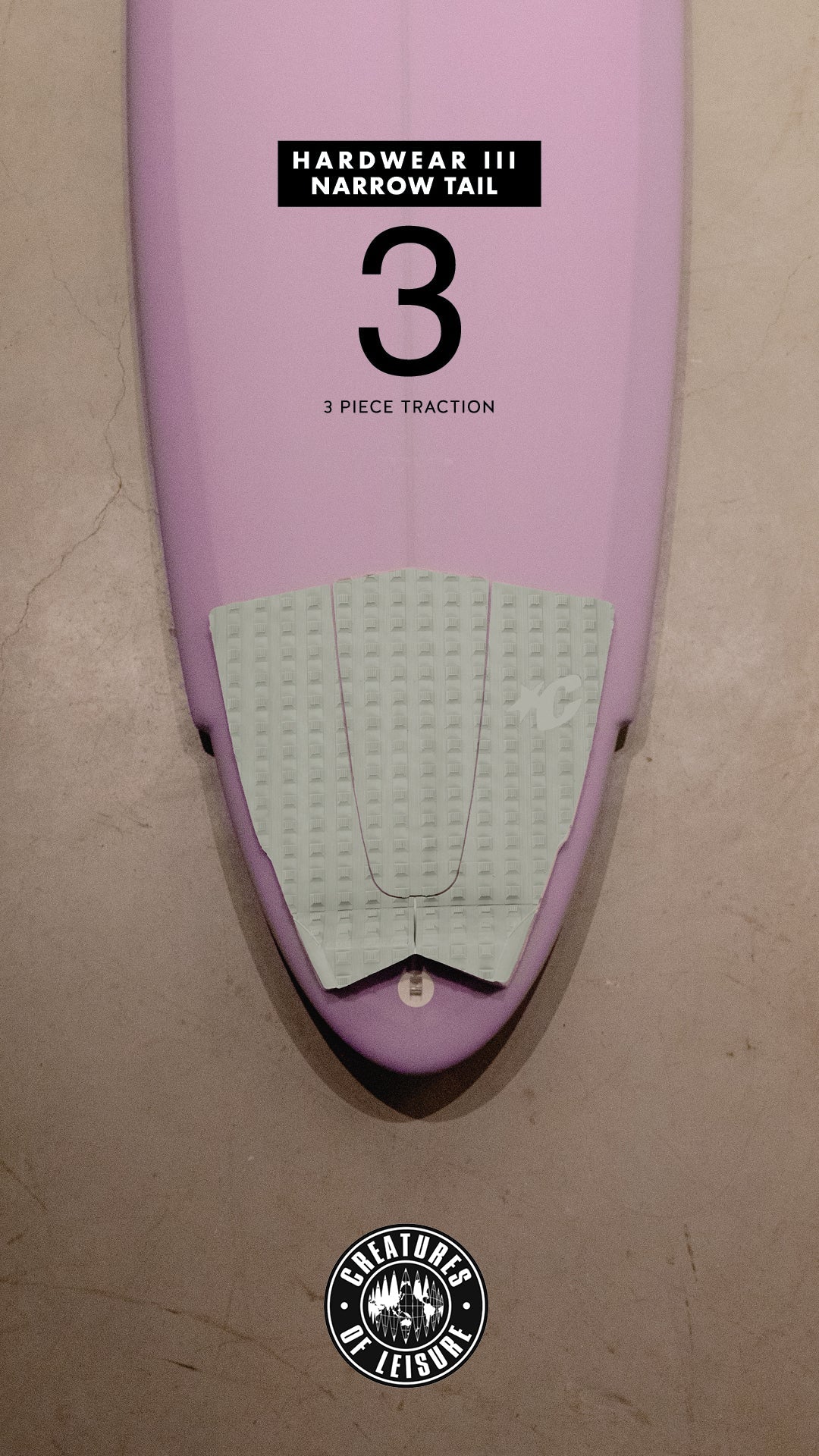 Creatures Hardwear III Traction Pad-Bone