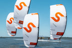 Slingshot Code V3 Kite - four kites in flight