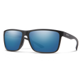 Smith Riptide Sunglasses-Matte Black/CP Gls Polar Blue Mirror