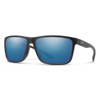 Smith Riptide Sunglasses-Matte Black/CP Gls Polar Blue Mirror