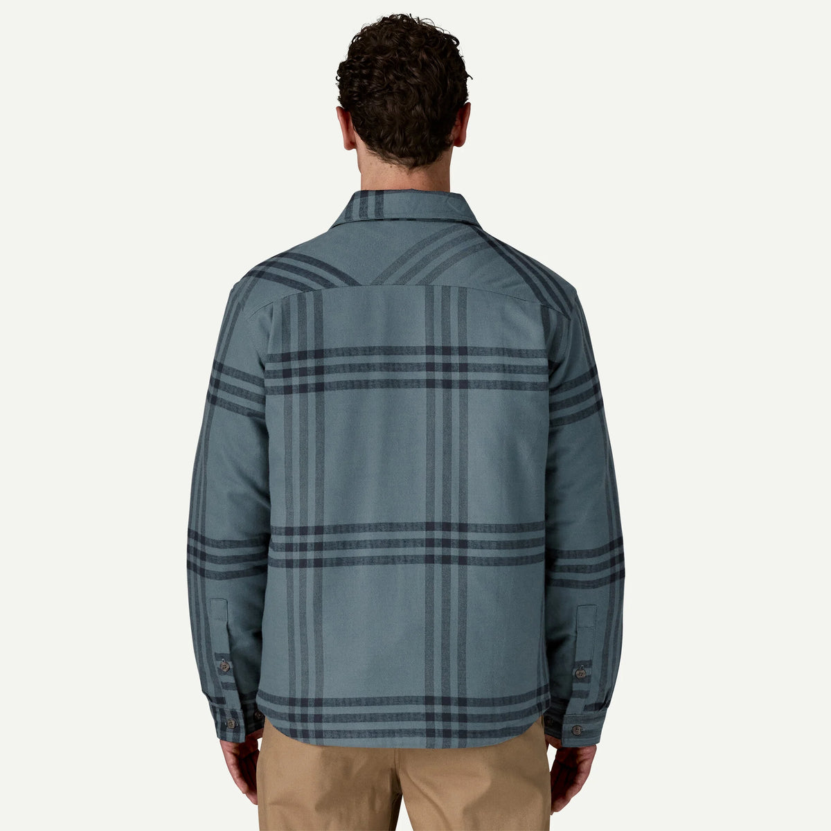 Patagonia LW Insulated Fjord Flannel L/S Shirt-Defend: Plume Grey