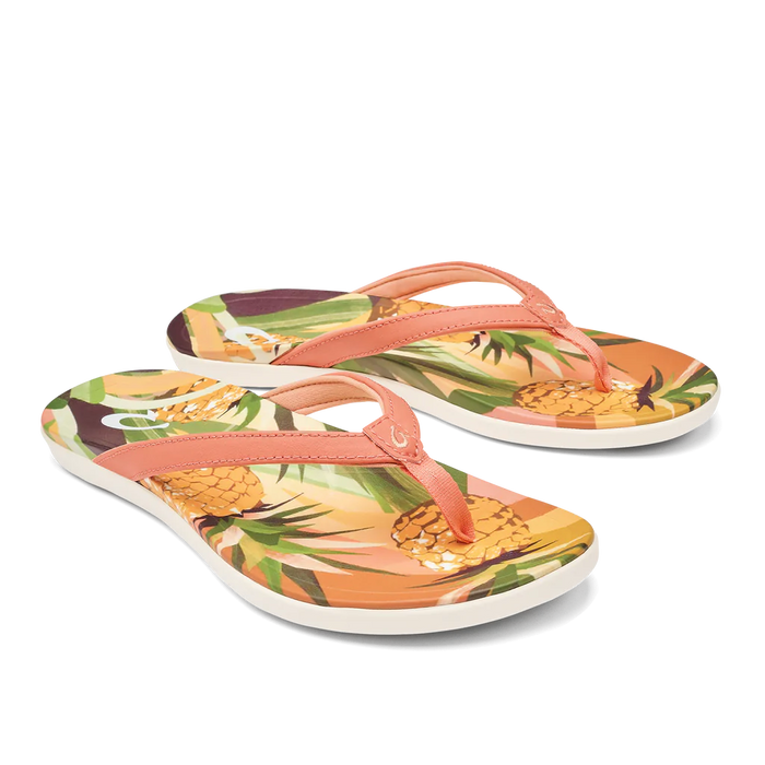 Olukai Ho'opio Hau Sandal-Shell Coral/Pineapple