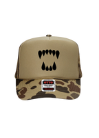 Blak Bear Teeth Trucker Hat-Jungle