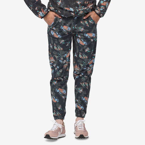 Patagonia W's Micro D Joggers Pants-Swirl Floral: Pitch Blue