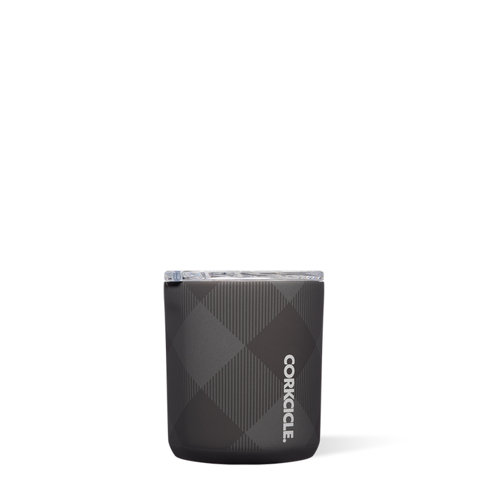 Corkcicle 12 oz Buzz Cup-Buffalo Plaid Grey
