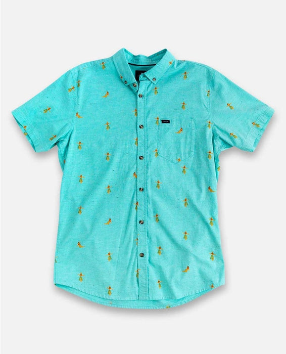 Rip Curl Hula Breach S/S Shirt-Aqua