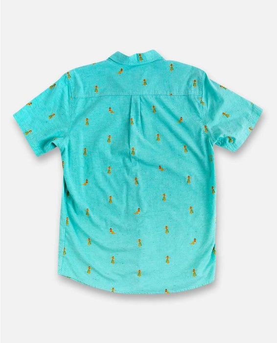 Rip Curl Hula Breach S/S Shirt-Aqua
