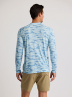 Free Fly Bamboo Lightweight Sun Shirt-Seasmoke Camo Surf Blue