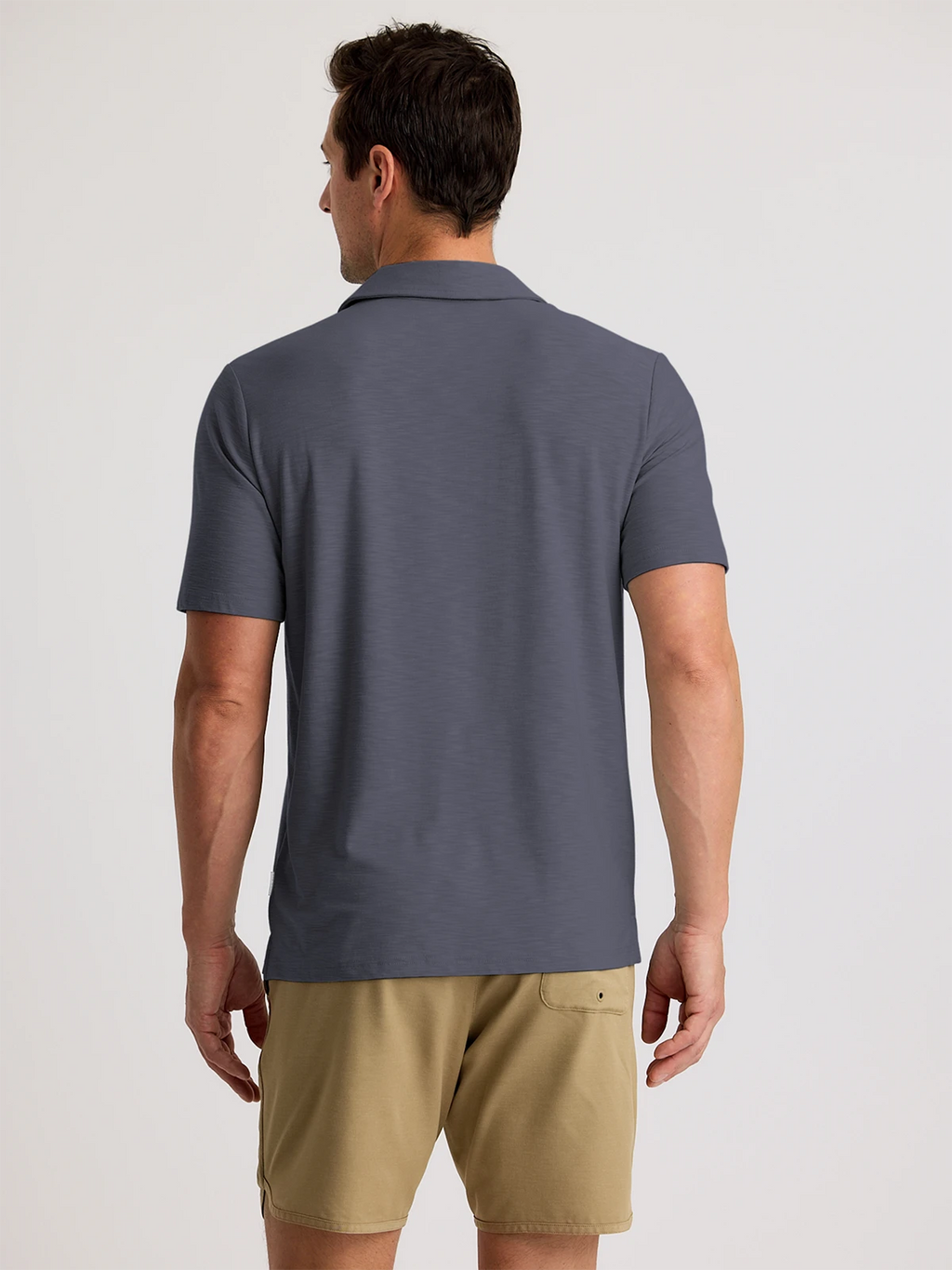 Free Fly Bamboo Slub Polo II Shirt-Storm Cloud