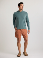 Free Fly Elevate Lightweight Hooded L/S Shirt-Stormy Sea