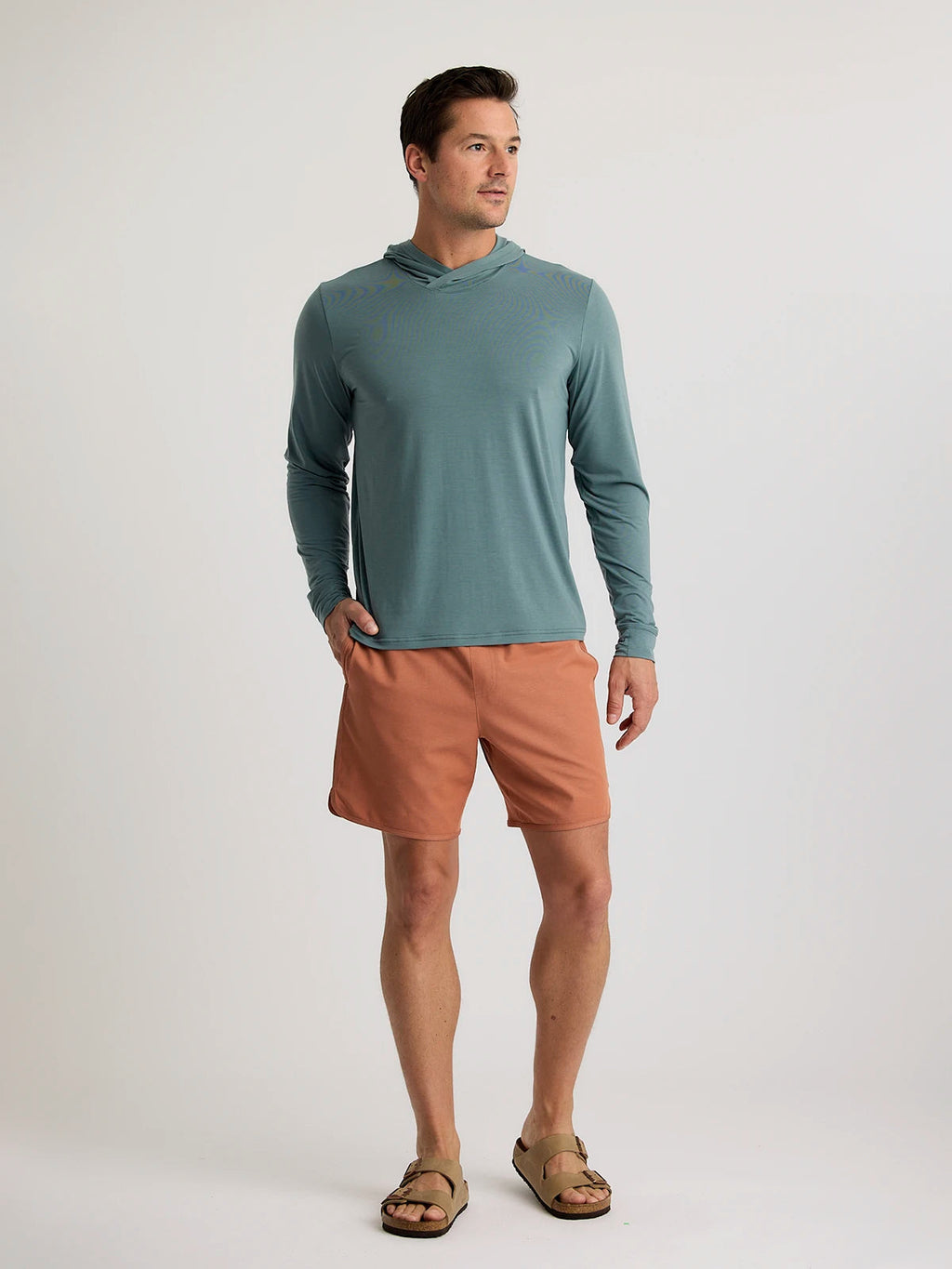 Free Fly Reverb Shorts-Redwood