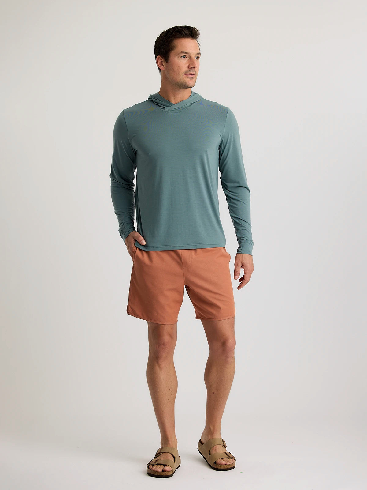 Free Fly Reverb Shorts-Redwood