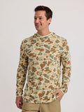 Free Fly Bamboo Lightweight Hooded Sun Shirt-Vintage Camo