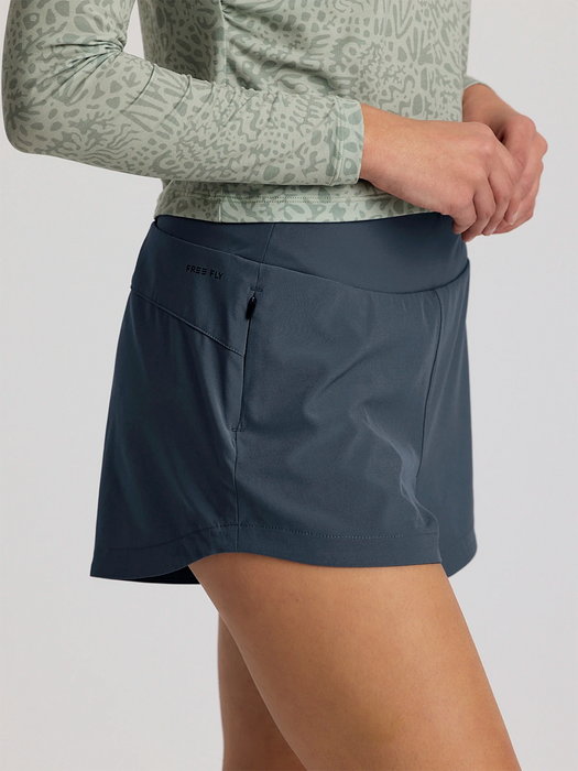 Free Fly Bamboo-Lined Active Breeze 3" Shorts-Storm Cloud
