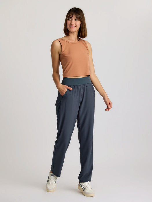 Free Fly Ribbed Bamboo Tank-Canyon Clay