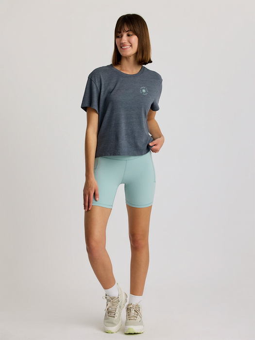 Free Fly Fan Palm Tee-Heather Storm Cloud