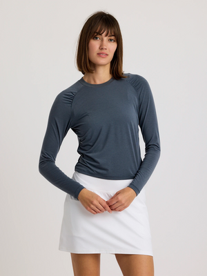 Free Fly Elevate Lightweight Fitted L/S Shirt-Storm Cloud