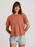Free Fly Bamboo Current Boxy Tee-Redwood