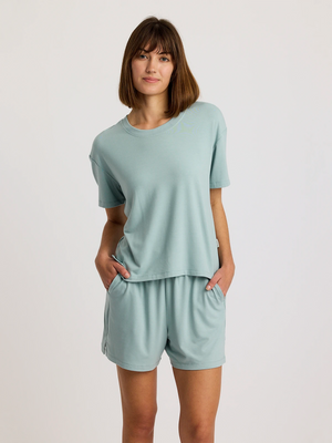 Free Fly Bamboo Flex Sunday Tee-Ocean Mist