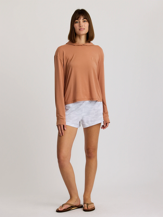 Free Fly Elevate Lightweight Hooded Sun Shirt-Canyon Clay