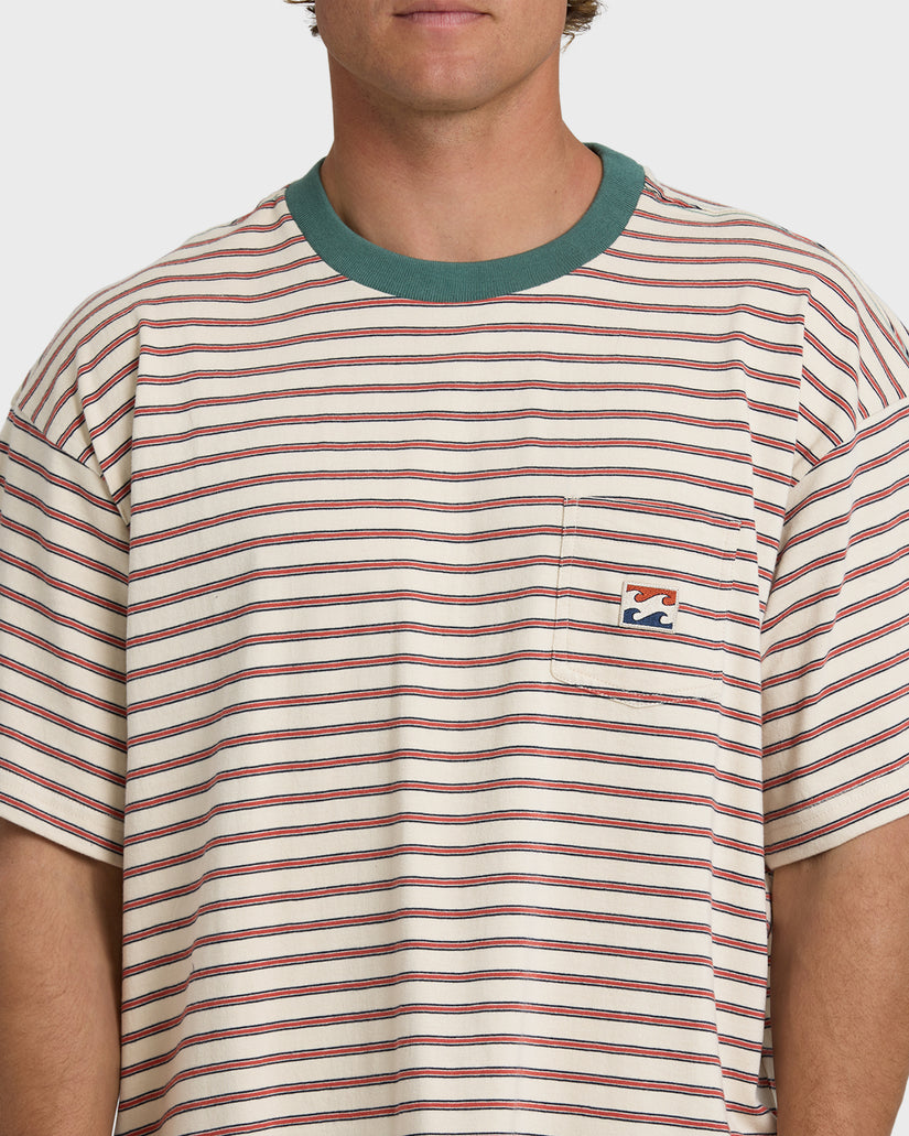 Billabong Baxter Crew Tee-Oatmeal