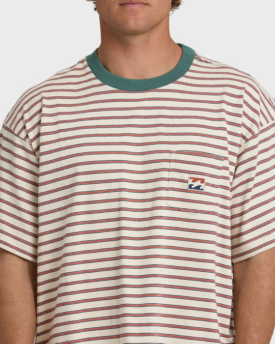Billabong Baxter Crew Tee-Oatmeal