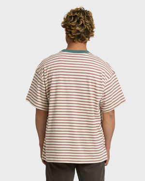 Billabong Baxter Crew Tee-Oatmeal— Alternate View