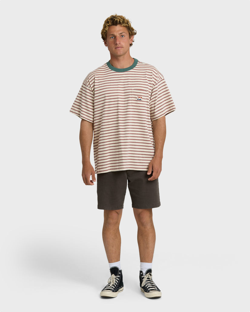 Billabong Baxter Crew Tee-Oatmeal