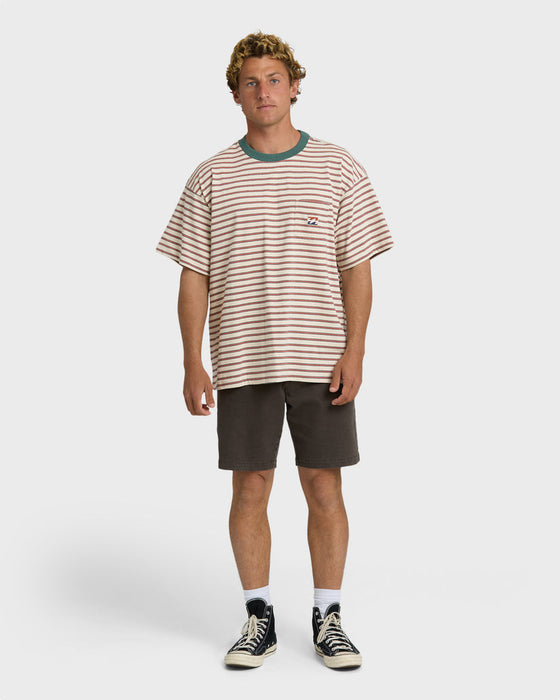 Billabong Baxter Crew Tee-Oatmeal