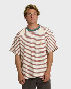 Billabong Baxter Crew Tee-Oatmeal