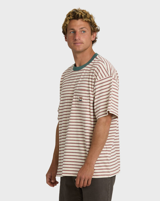 Billabong Baxter Crew Tee-Oatmeal