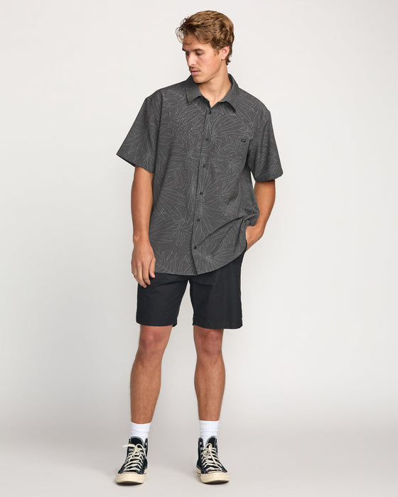 Billabong Surftrek Transit S/S Shirt-Raven