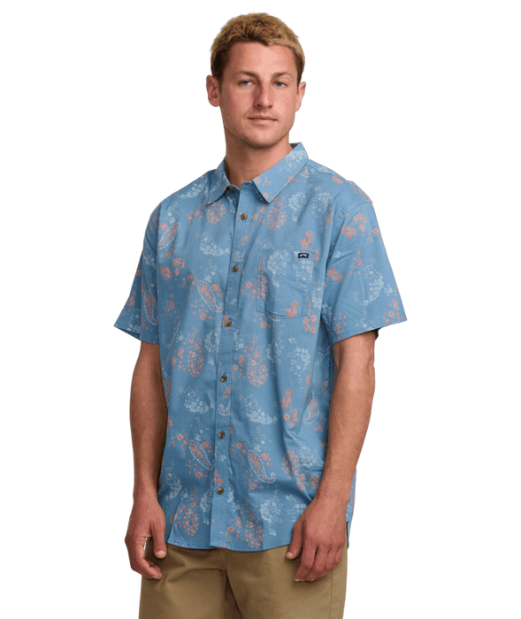 Billabong Sundays S/S Shirt-Washed Blue
