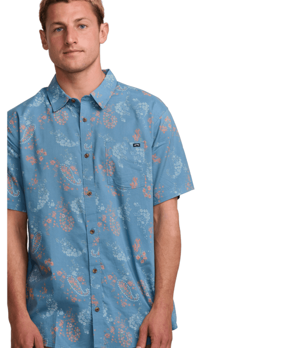 Billabong Sundays S/S Shirt-Washed Blue