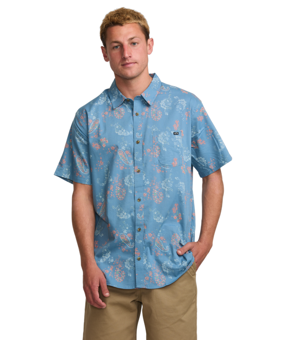 Billabong Sundays S/S Shirt-Washed Blue