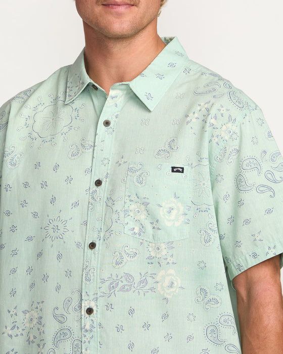 Billabong Sundays S/S Shirt-Mist Green
