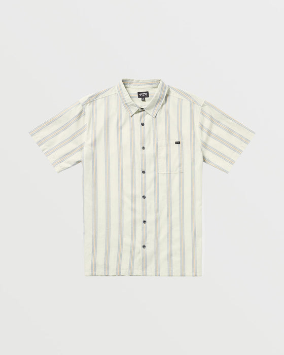 Billabong Sundays Jacquard S/S Shirt-Silver