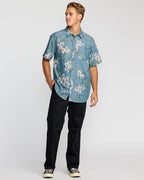 Billabong Sundays Lounge Shirt-Steel Blue