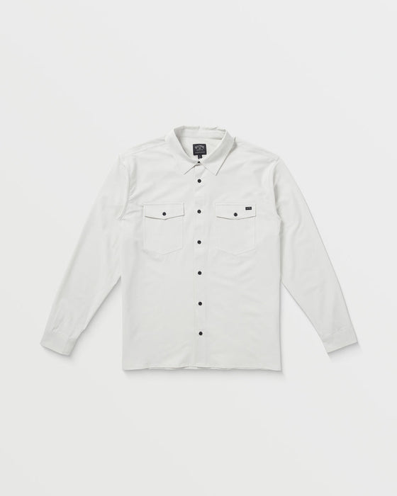Billabong Surftrek Transit L/S Shirt-Fog
