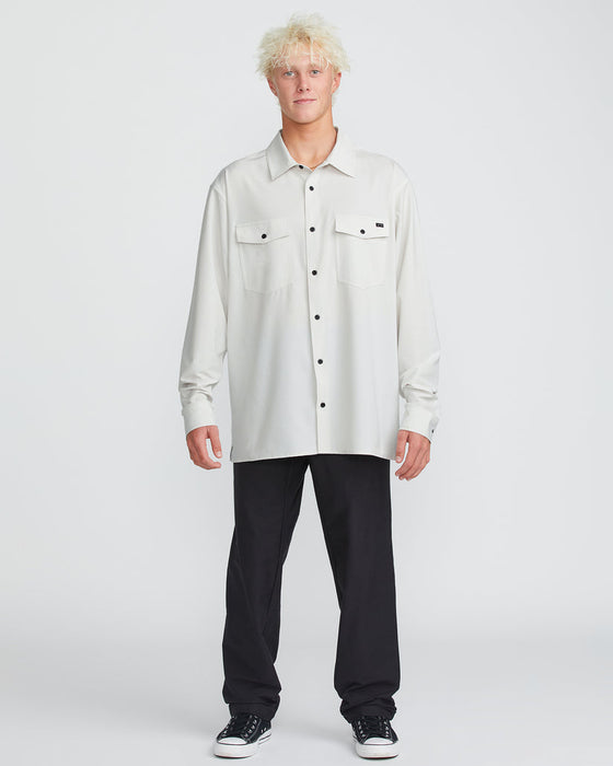 Billabong Surftrek Transit L/S Shirt-Fog
