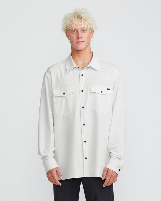 Billabong Surftrek Transit L/S Shirt-Fog