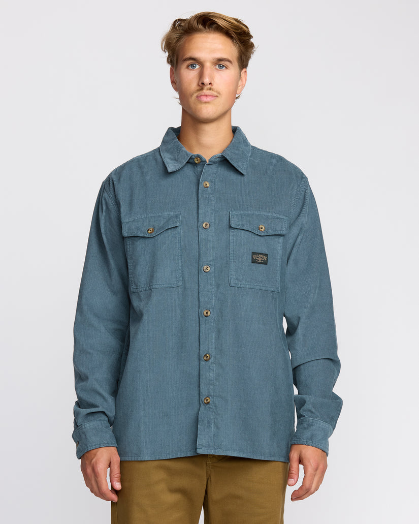 Billabong Bong Days L/S Shirt-Steel Blue
