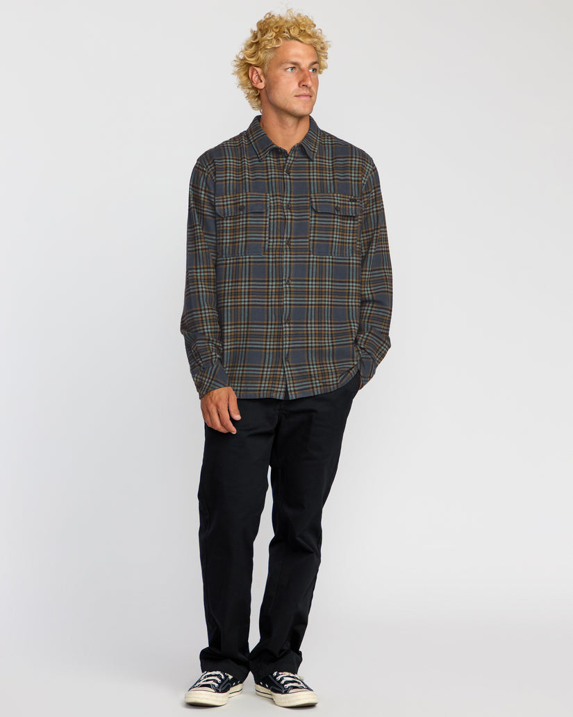Billabong Offshore Flannel L/S Shirt-Midnight