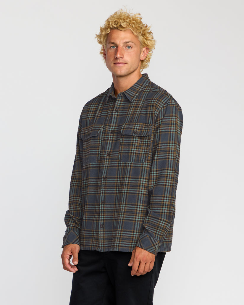 Billabong Offshore Flannel L/S Shirt-Midnight