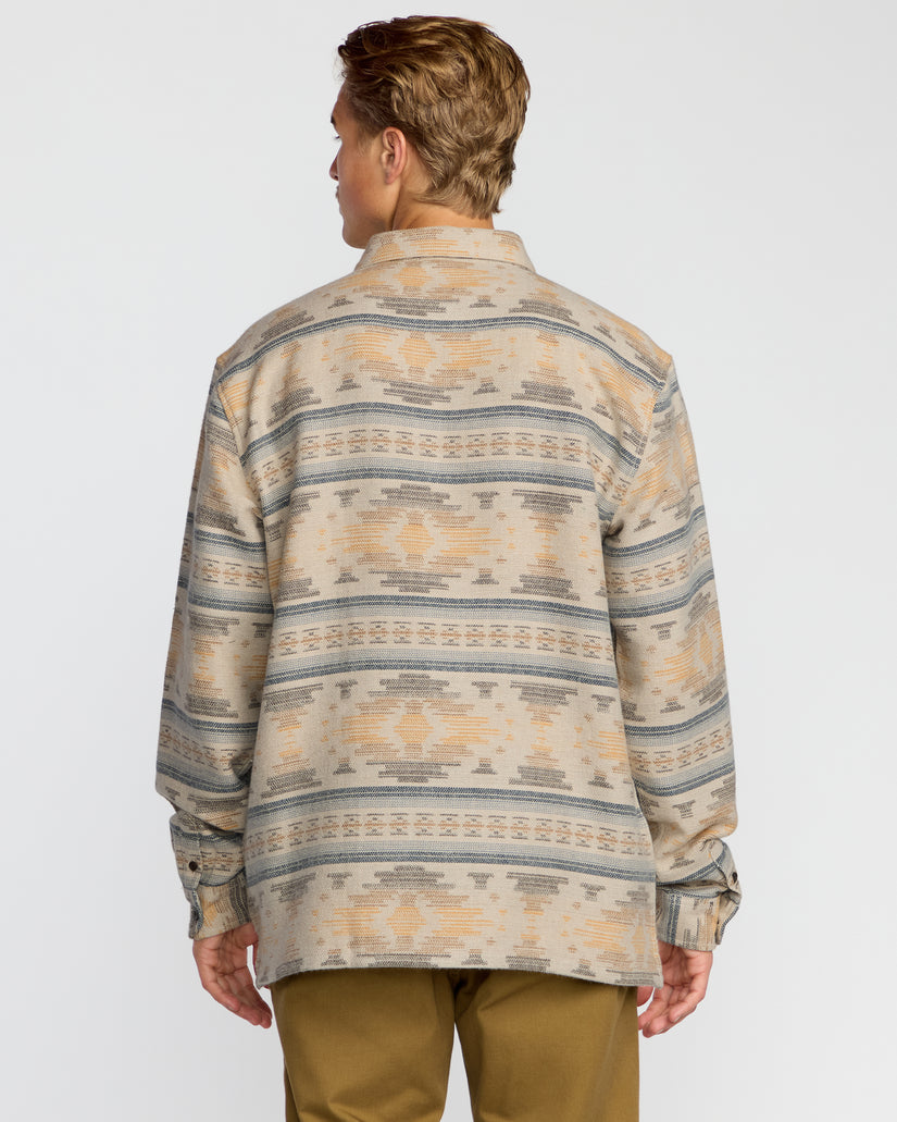 Billabong Offshore Jacquard Flannel L/S Shirt-Sand