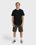 Billabong Bad Dog Elastic Shorts-Green Camo