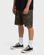 Billabong Bad Dog Elastic Shorts-Green Camo